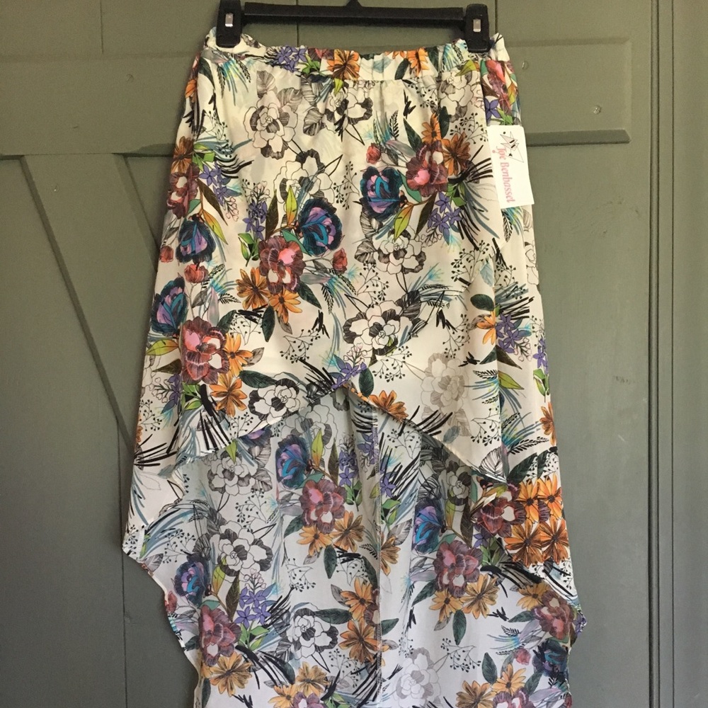 Joe Benbasset High/low floral skirt